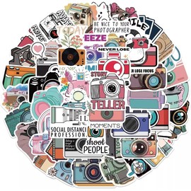 Fotos Fotografía Cool Divertido Aesthetic 50 Calcomanías Stickers Pvc Vs Agua Stickers Variados Sin Repetir Impermeables Removible Diseños Únicos Para Electrónicos, Laptops, Termos, Celulares