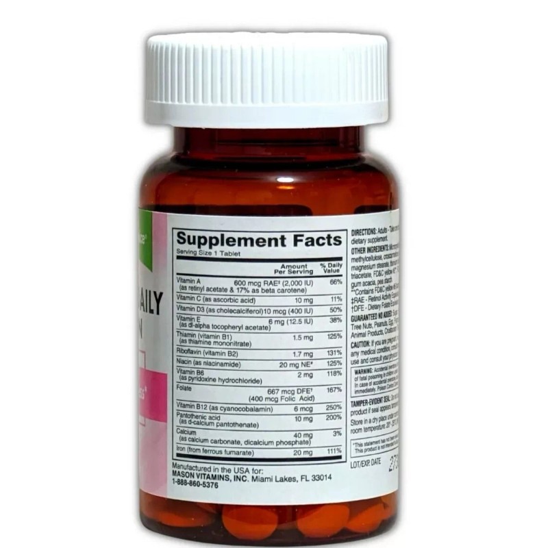 People's Choice Women's Daily with Iron Supplement 2 Bottles USA