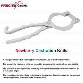 Precise Canada: Newberry Castrating Knife Castrate Cattle Bulls Castration Livestock Animal Vet