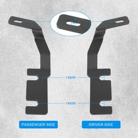 Northyun Hood Mount Light Brackets,High Performance Ditch LED Light Pod Mount Bracket Compatible with 2019-2023 Ford Ranger 1Pair Black