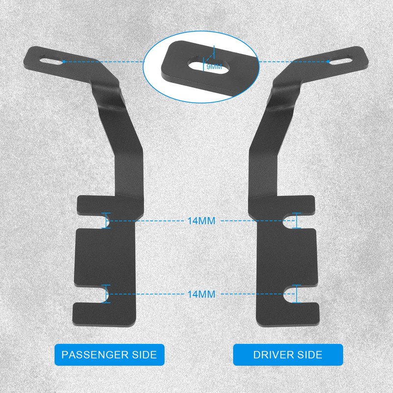 Northyun Hood Mount Light Brackets,High Performance Ditch LED Light Pod