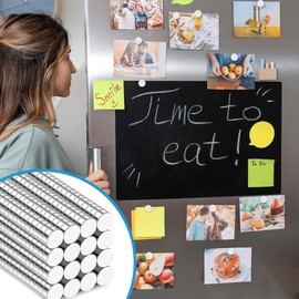 Pack of 180 Magnets Strong 5 x 3 mm, Neodymium Magnets Extra Strong Small Magnets Fridge Strong Magnets Round Mini Magnets for Magnetic Board, Whiteboard, Pin Board, Office
