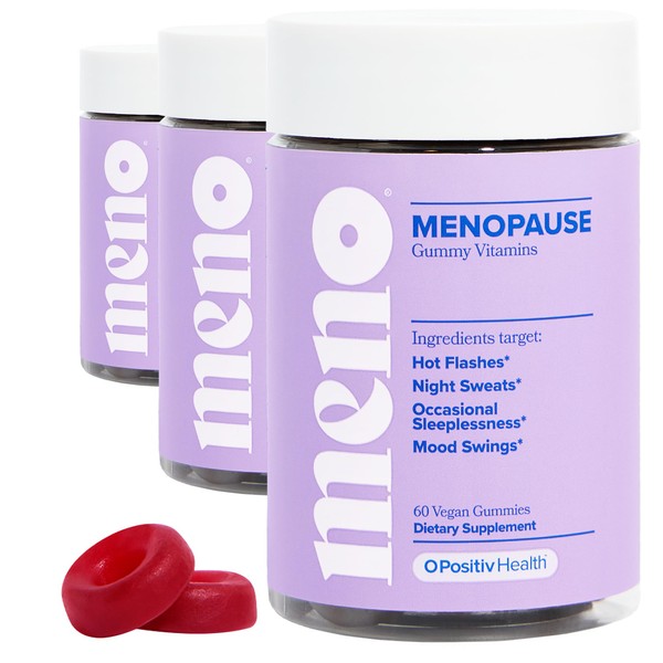 O Positiv MENO Gummies for Menopause, 30 Servings (Pack of