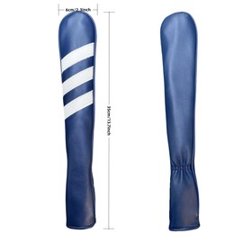 Golf Alignment Stick Cover - Chilxe Alighment Stick Headcover Head Cover - Synhtetic Leather Alignment Stick Holder - Basic Golf Accessories (Blue)