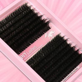 Himirell 280 Pcs Lash Clusters Extensions Kit - 80D 100D 12-20mm Faux Mink Individual Eye Lash Clusters with D Curl Fluffy Wispy Lash Clusters for DIY Lash Extension at Home