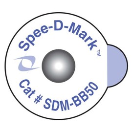 Spee-D-Mark SDM-BB50 Radiology Skin Marker Radiopaque, 5.0 mm Size (Box of 50)
