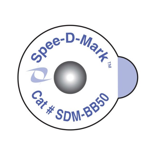 Spee-D-Mark SDM-BB50 Radiology Skin Marker Radiopaque, 5.0 mm Size (Box