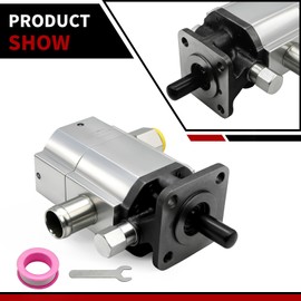 Nakkaa 16GPM 2 Stage 3000PSI Hydraulic Log Splitter Pump Aluminum Hydraulic Gear Wood Splitting Machine Pump (16GPM 3000PSI)