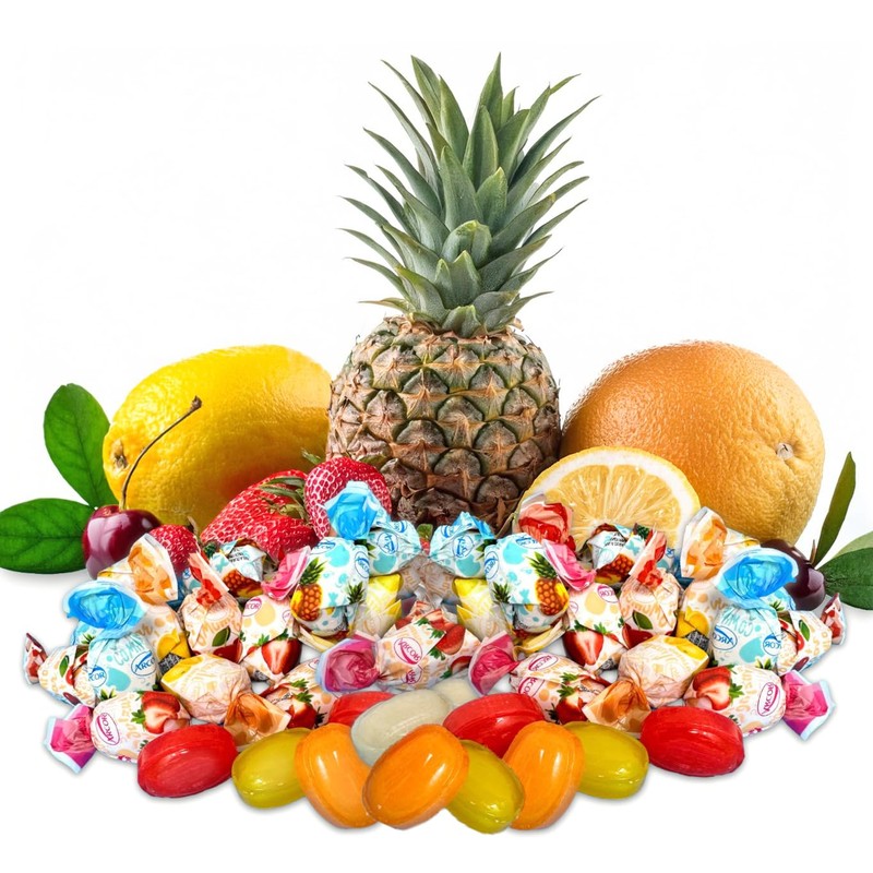 SweetGourmet Fruit Filled Assorted Bon Bon Hard Candy, 5-Pound Bulk