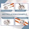 Innfeeltech Wire Connector Terminal, X3 Terminals Quick Connector Wire Terminal