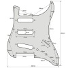 Ploutone 11-Hole SSS Metal Strat Pickguard and Matching Back Plate