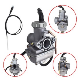 Carburetor and Throttle Cable C02285 Fit for Honda XL70 SL70 Motosport 70 XL75 XR75 XR80 XR80R 2004-2013 CRF80F Carb