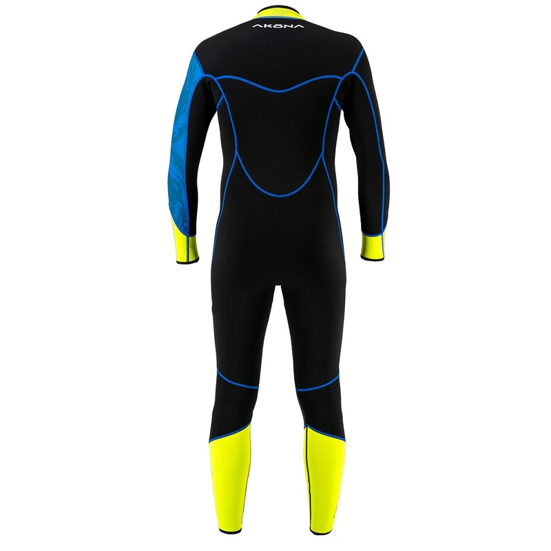 AKONA Men's Tropic Full Suit Front Zip 3/2mm Wetsuit -