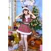Clear Stone Miminoel Cosplay Christmas Kitty Check Santa Cat Ears