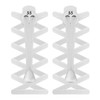 55 Sport FLAT Elastic Lock Shoelaces (White)