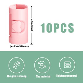 OTKARXUS Bed Sheet Clips,10PCS Cylindrical Non-slip Plastic Bed Sheet Grippers, No Needle Sheets Holders Mattress Grippers Fasteners for Fixing Sheets, Clothes, Food Bags (Pink)