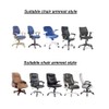 Isccdy Removable Washable Office Chair Armrest Slipcovers Covers Pads (Wine