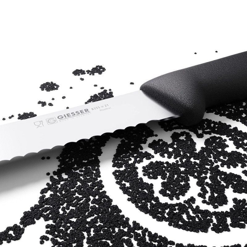 Giesser seit 1776 - Made in Germany - Brotmesser schwarz,