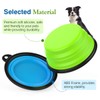 Pawaboo Collapsible Dog Bowls 2 Pack, Silicone Feeding Watering Bowls