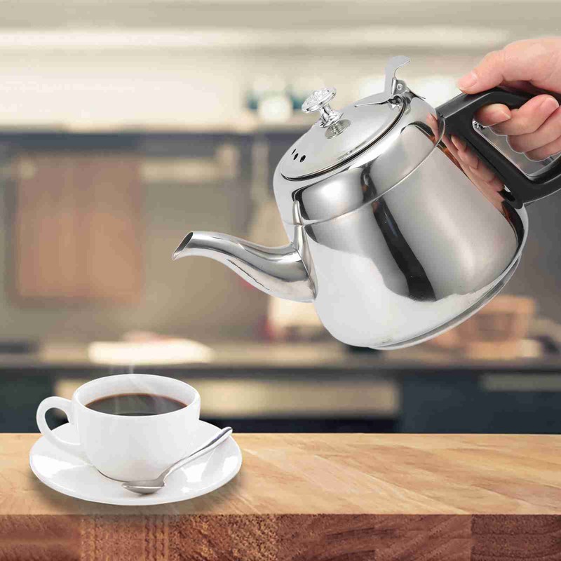 1.5l Stainless Steel StovE Top Teapot Coffee Pot Teaware Hot