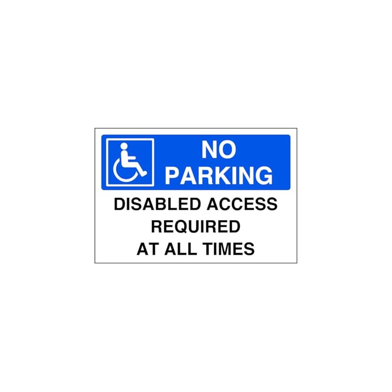 No parking disabled access required at all times - parking