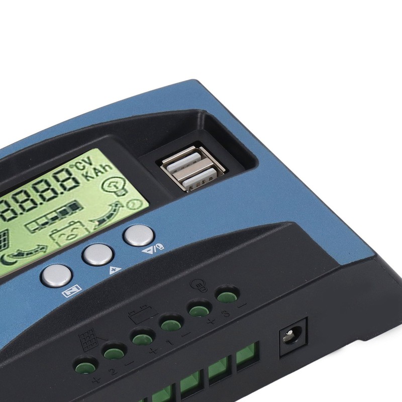 MPPT Solar Charge Controller 12V 24V Auto Identification LCD Display