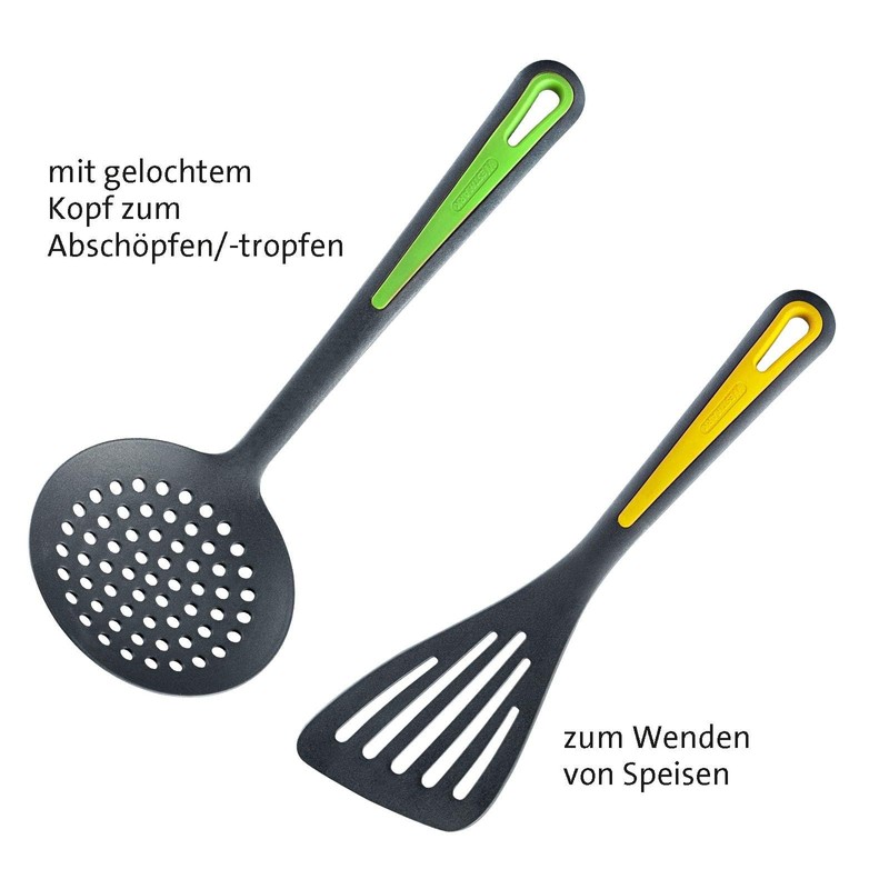 Westmark kitchen utensil set, 6 piece set, spatula, skimmer, spaghetti
