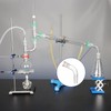 Labasics Distillation Distillator Adapter, Glass Distillator Lab Adapter 105 Bend