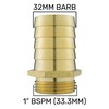 Solid Brass Pipe hosetails to Male bsp Thread for Pumps,Filters