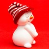 SIKORA DK32 Snowman with Knitted Hats Decorative Figures for Christmas