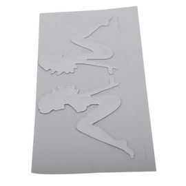 5X Nice Lady Car Vehicle Decoration Sticker Emblem Logo Badge