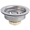 Hydro Master Kitchen Sink Basket Strainer Standard Drains(3-1/2 Inch)，Durable Stainless