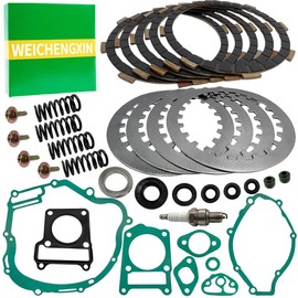 Clutch Kit Heavy Duty Springs & Complete gasket Compatible with Yamaha TTR125 TTR 125 TTR125L TTR125E TTR125LE 2000-2020