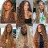 Kachanaa 18 Inch Deep Wave Crochet Hair Human Hair for