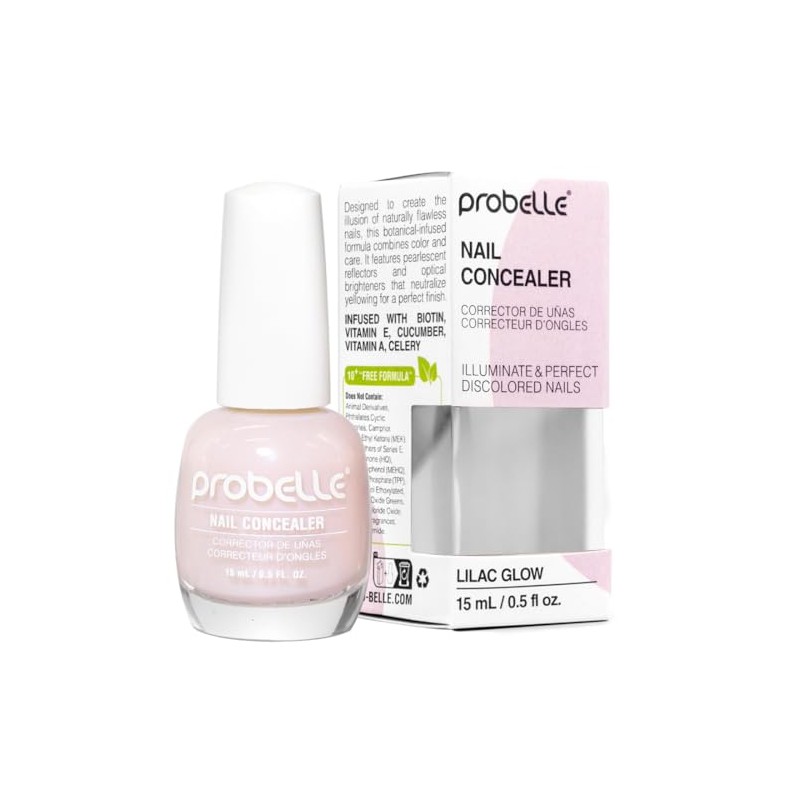 Probelle Esmalte Iluminador Corrector - Cubre Amarilleamiento e Imperfecciones, Fórmula