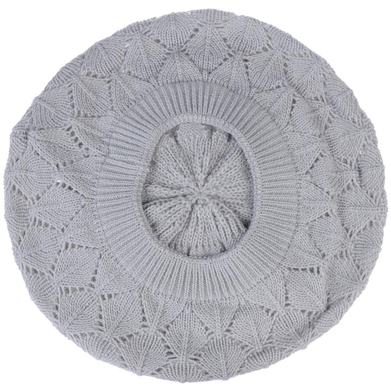 BYOS - Gorro de punto suave y ligero, Gris Plata