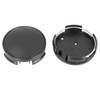 X AUTOHAUX 4 Pcs 62mm 4 Lugs Universal Black Car