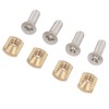 4 Sets Surfboard Screw Plate Copper Seawater Erosion Resistant Fins