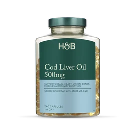 Holland & Barrett Cod Liver Oil 500mg 30 Capsules