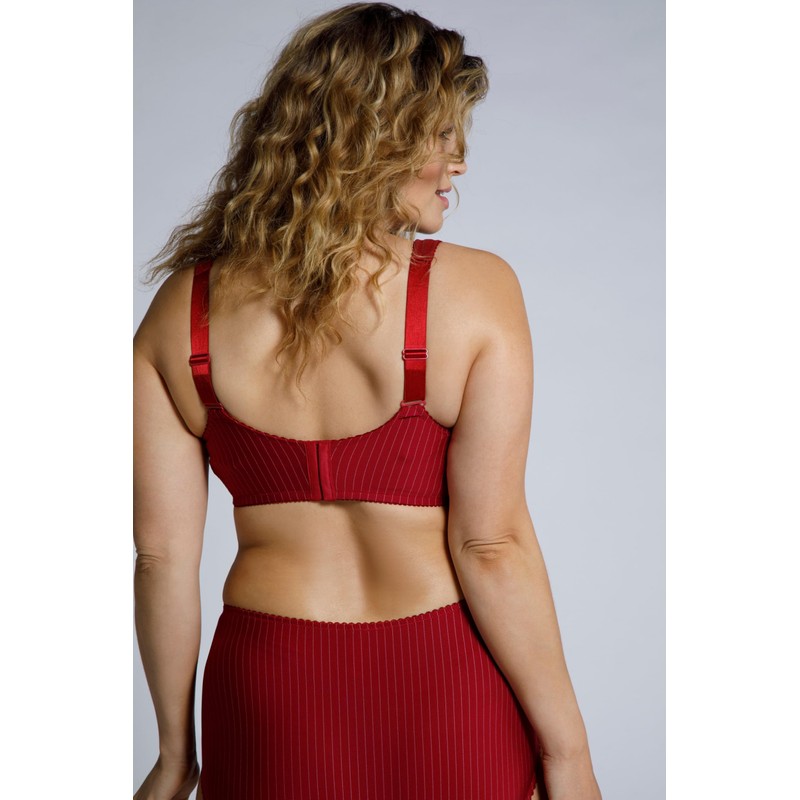 Ulla Popken Ladies’ Relief Bra, Non-Wired, Rhinestone Pendant, C–G Cup
