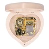 Wood Heart Shape Music Box Musical Box for Birthday Christmas