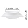 HVAC OV 6" Inch Plastic Straight or Flexible Pipe Flange