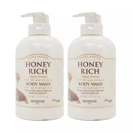 Skin Food [임박특가]1+1 스킨푸드 허니 리치 바디 워시450ml_26년12월18일까지 [Upcoming Special] 1+1 Skinfood Honey Rich Body Wash 450ml_Expired on Dec 18, 2026 [Honey Rich Body Wash x 2 pieces]