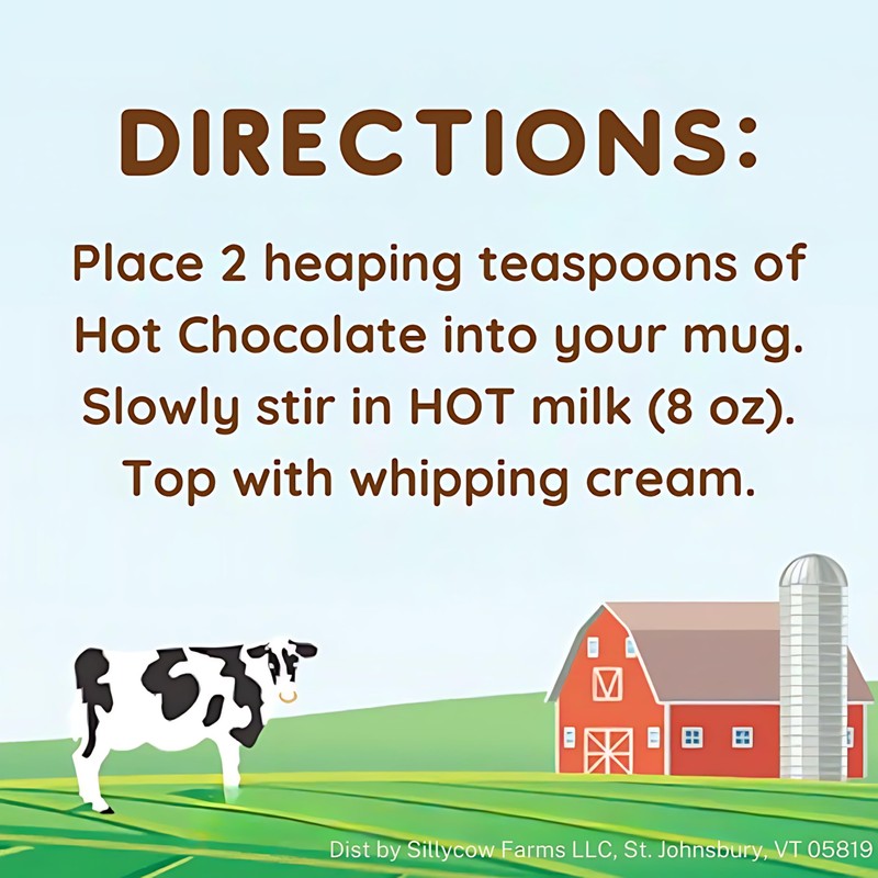 Sillycow Farms Hot Chocolate Mix Flavor | Rich Hot Cocoa