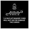 Master Lock Flat Bungee with Hooks [100 cm Bungee Cord]