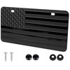 American Flag License Plate Frame, 6" x 12" Aluminum Metal