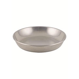 Brushed Aluminum Seafood Tray - 12" Diam.x1-1/2 D, Single Tray