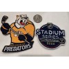 2-NASHVILLE PREDATORS Embroidered Iron On Patches 3”x 3" & 3.5”x