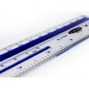 YOSOGO - Regla magnética transparente de plástico de 30 cm,