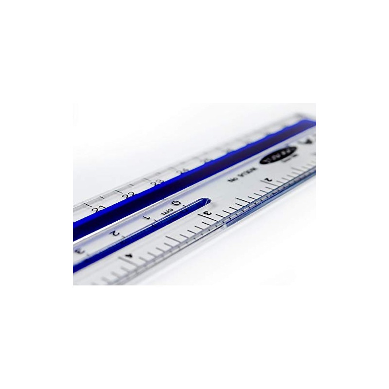 YOSOGO - Regla magnética transparente de plástico de 30 cm,
